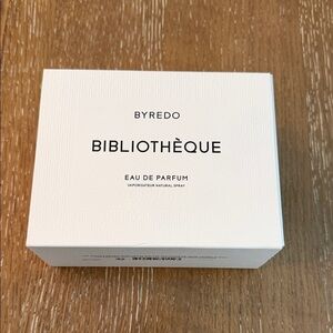EMPTY BOX Byredo Bibliothèque Eau de Parfum